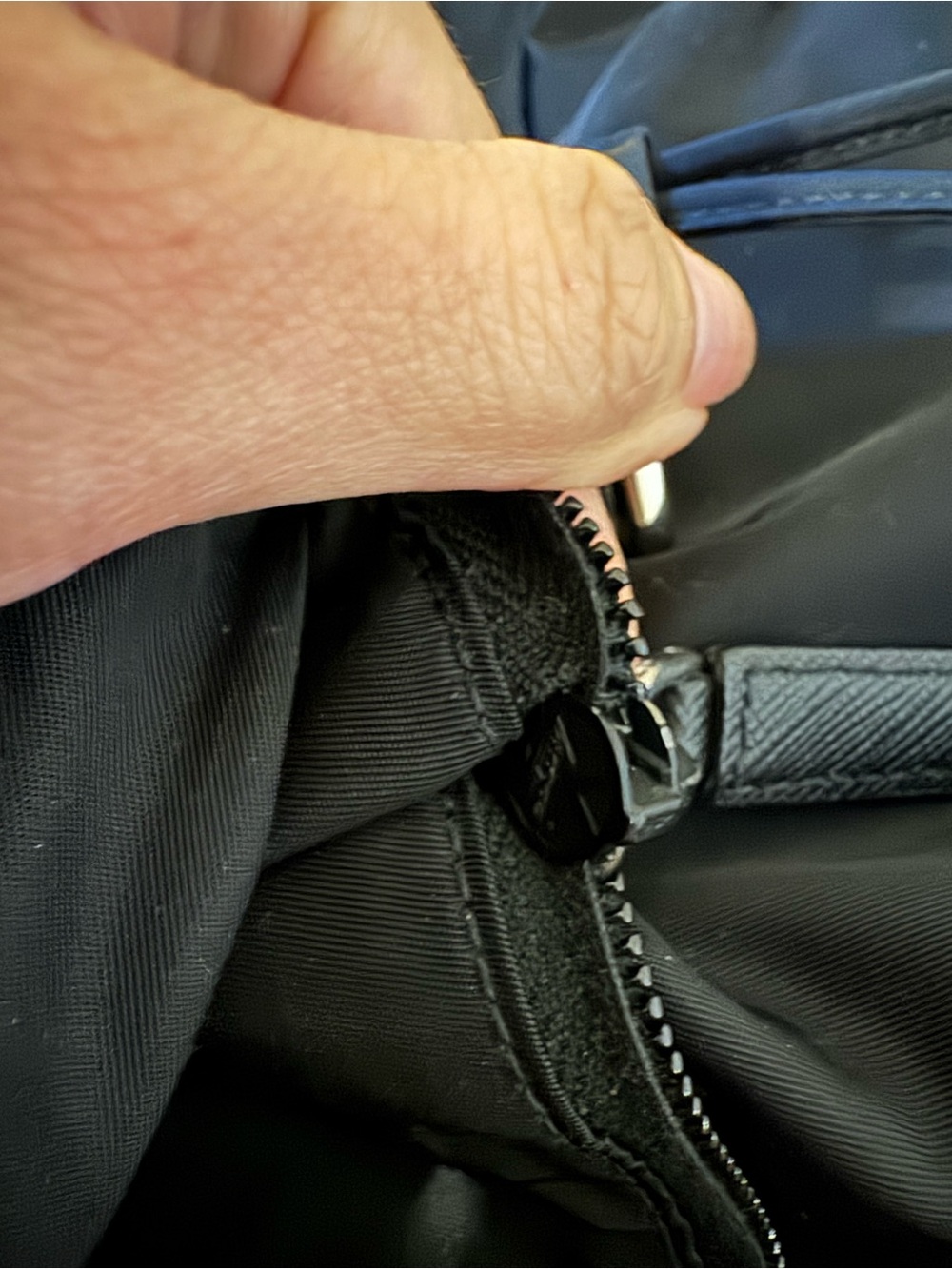 Prada Black Nylon Backpack with Front Pockets - Picture 4 of 10